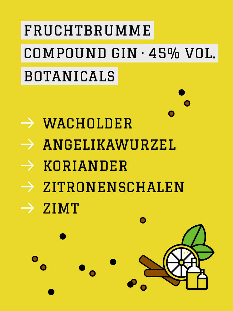 Manukat Natur Bio Gin Fruchtbrumme 500ml, fruchtig mild und regional - 45%